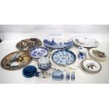 A collection of ceramics Royal Doulton , Delft etc