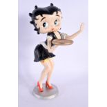 A CONTEMPORARY COLD PAINTED BETTY BOOP FIGURE. 30 cm high.