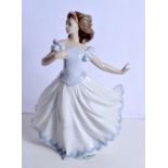 A large Lladro figurine of a dancing lady 33cm.