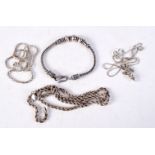 SILVER JEWELLERY. 55 grams. (qty)