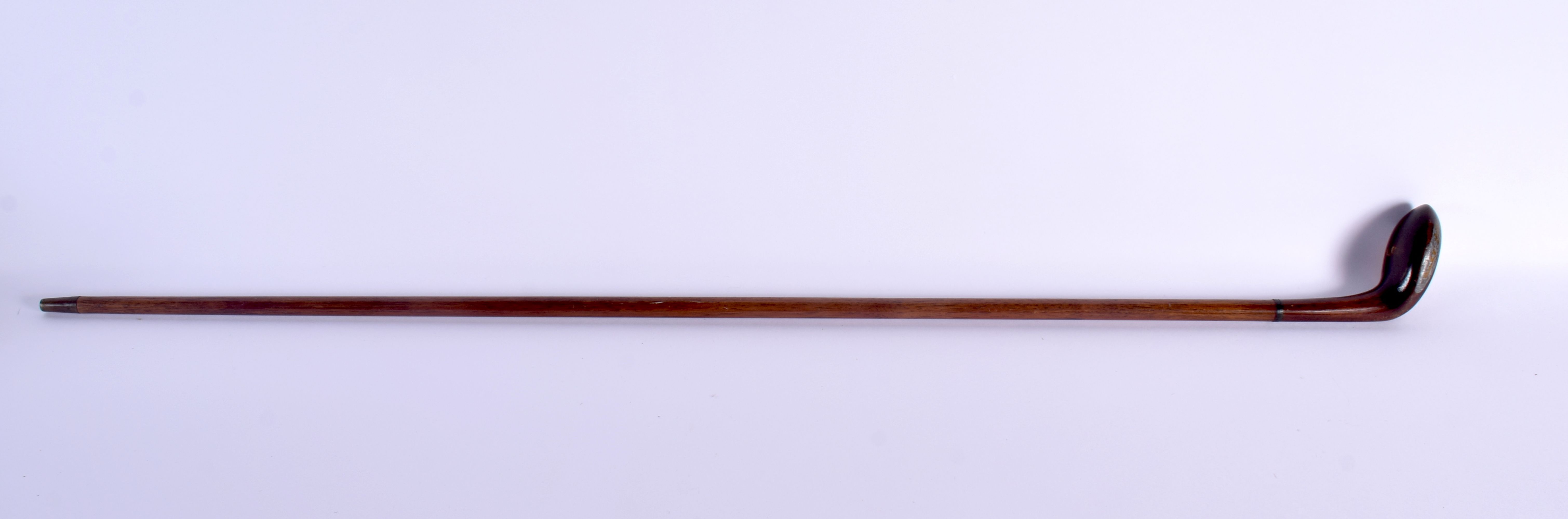 A FINE ANTIQUE SCOTTISH CARVED WOOD GOLFING SUNDAY STICK possibly belonging to Andrew Carnegie (Skib - Bild 5 aus 5