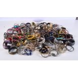 A huge collection of costume jewellery/bangles. (Qty)