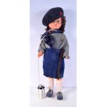 A large vintage doll 81 cm.