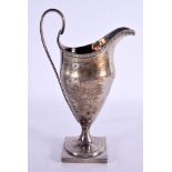 A GEORGE III SILVER CREAM JUG. London 1787. 125 grams. 17 cm x 10 cm.