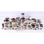 A collection of vintage metal model animal some by Britains Ltd (Qty)