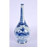 A CHINESE BLUE AND WHITE PORCELAIN ROSE WATER SPRINKLER 20th Century. 19 cm high.