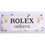 A ROLEX SHOP DISPLAY SIGN. 60 cm x 25 cm.