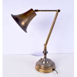 A vintage brass Anglepoise lamp 78 x 19 cm.