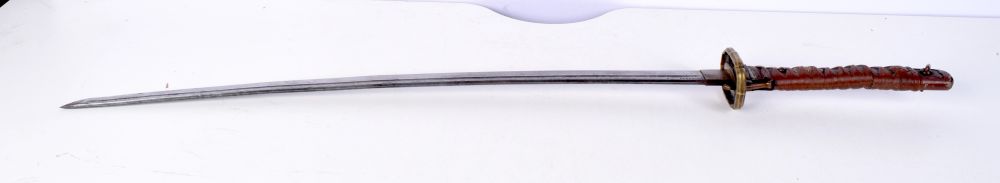 BURMESE TEMPLE MONK DHA SWORD. 95 cm.