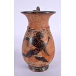 A CHARMING SOUTHERN EUROPEAN ATTIC POTTERY EWER After the Antiquity. 14 cm high.