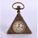 A MASONIC POCKET WATCH. 6.75 cm x 5.5 cm.