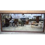 A huge Leith's Special pub mirror 136 x 136 cm.
