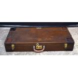 A Brooks leather car trunk 19 x 84 x 41cm.