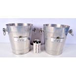 A pair of Jacquart Champagne ice buckets 24cm (2).