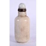 A CHINESE CARVED HARDSTONE SNUFF BOTTLE 20th Century. 8.25 cm high.