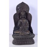 A Chinese Tibetan bronze Buddha 23 cm.