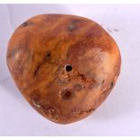 AN AMBER BOULDER. 18.6 grams. 4 cm x 3.25 cm.