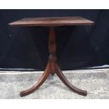 A George III wooden table 73 x 66 x 66 cm