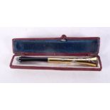 A Silver gilt 925 cheroot holder 11.5 cm.