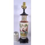 A CHINESE PORCELAIN LAMP 20th Century. 46 cm high.