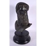 A GRAND TOUR STYLE BUST After the Antiquity. 33 cm high.