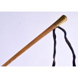 AN ANTIQUE MIDDLE EASTERN CARVED RHINOCEROS HORN SWAGGER STICK WHIP. 24 grams. 67 cm long.