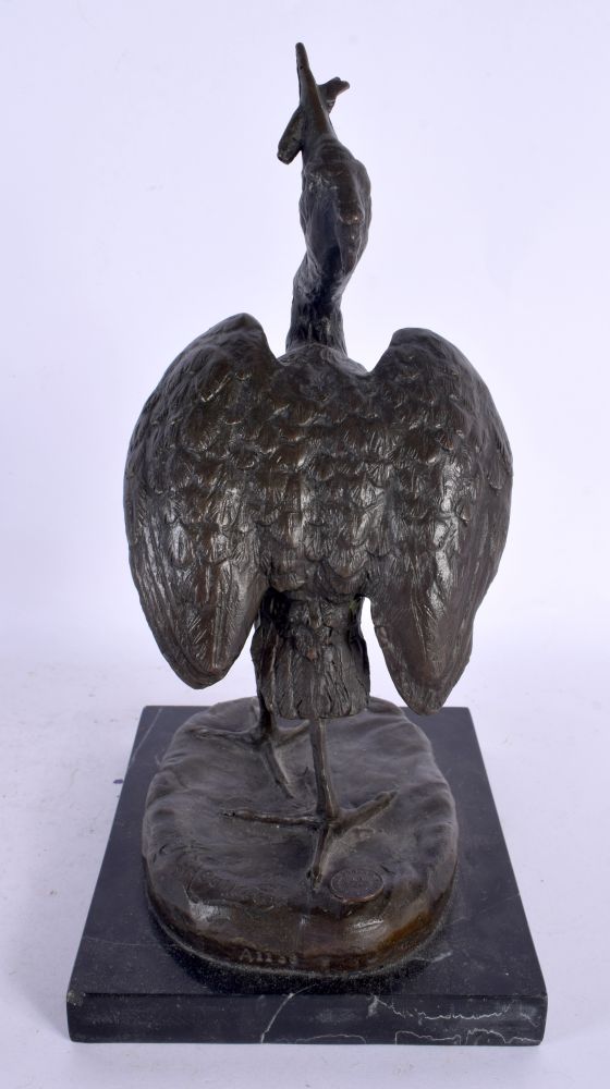 European School (20th Century) Bronze, Stork. 25 cm x 14 cm. - Image 3 of 6