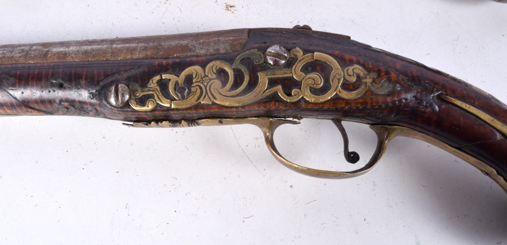 A pair of antique flintlock pistols 53 cm (2) - Bild 5 aus 7
