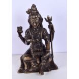 A bronze Hindu figure of Shiva 15 cm.