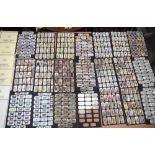A card collectors Society folio of 24 Cigarette cards sets in an album .
