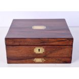 A Rosewood single drawer stationary box 11 x 25 x 22 cm.