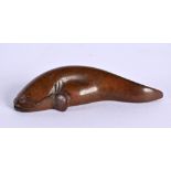 A JAPANESE BRONZE CATFISH. 5.25 cm wide.