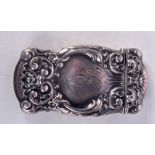 A SILVER VESTA CASE. 24 grams. 7 cm x 3.5 cm.