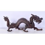 A Chinese bronze dragon 11 x 27 cm.