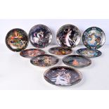 A collection of Royal Doulton plates from the Kings and Queens of the Realm and other editions , som