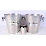 A pair of Jacquart Champagne ice buckets 24cm (2).