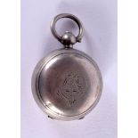 AN ANTIQUE SILVER PLATED SOVEREIGN CASE. 7 grams. 4.5 cm x 3 cm.