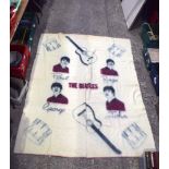 A VINTAGE BEATLES BLANKET. 150 cm x 180 cm.