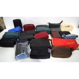 A collection of vintage complimentary passenger flight bags (Qty)