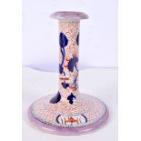 A 19th Century Masons Ironstone Imari pattern porcelain candle stick 18cm.