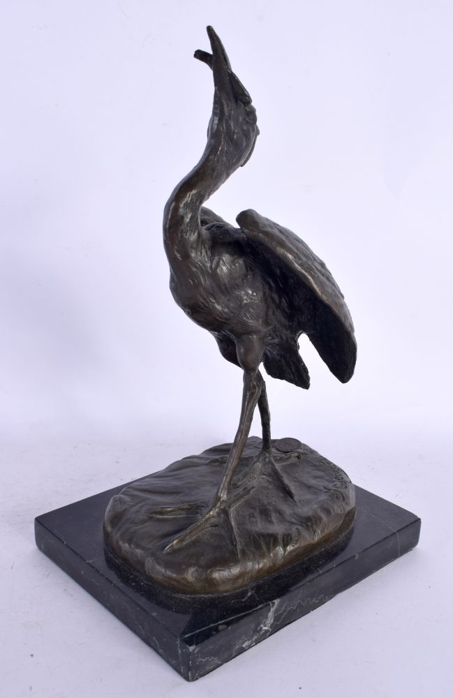 European School (20th Century) Bronze, Stork. 25 cm x 14 cm. - Image 2 of 6