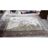 A Persian Kirman Tree of life rug 420m x 310 cm
