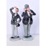 Limited edition Royal Doulton figures of Laurel and Hardy 25 (2).