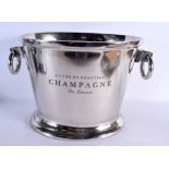 A LARGE SILVER PLATED CHAMPAGNE BUCKET. 38 cm x 26 cm.
