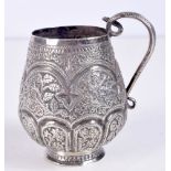 AN ANTIQUE INDIAN SILVER JUG. 90 grams. 8 cm x 8 cm.