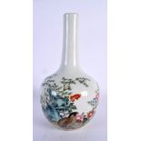 A LATE 19TH CENTURY CHINESE FAMILLE ROSE PORCELAIN VASE Guangxu, painted with birds in landscapes. 2