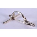 SCOTTISH PROVINCIAL SILVER KILT PIN. Hallmarked Inverness 1890, 7.3cm x 6cm, weight 29g