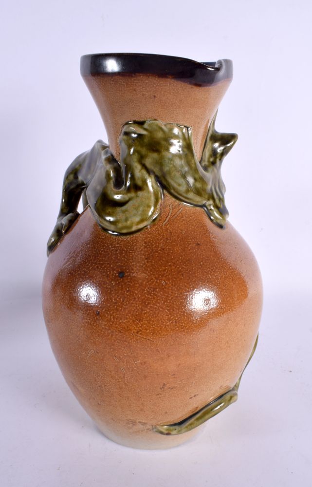 A LARGE ANTIQUE ENGLISH STONEWARE JUG in the manner of Martin Brothers. 27 cm x 15 cm. - Image 2 of 5