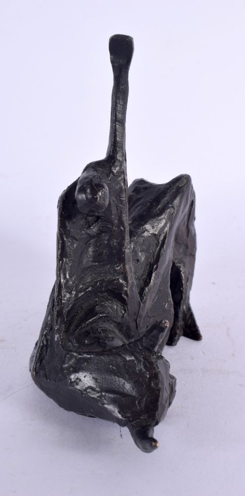 Manner of Picasso (20th Century) Bronze, Stylised figure riding a bull. 11 cm x 11 cm. - Image 4 of 5