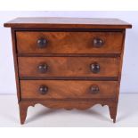 An apprentice piece Chest of drawers 24 x 26 x 12.5 cm